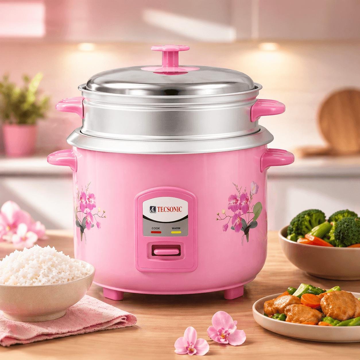 TECSONIC RICE COOKER (2.8 L)