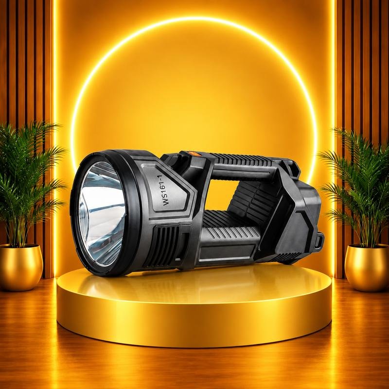 Bright Searchlight & Flashlight with Power Bank