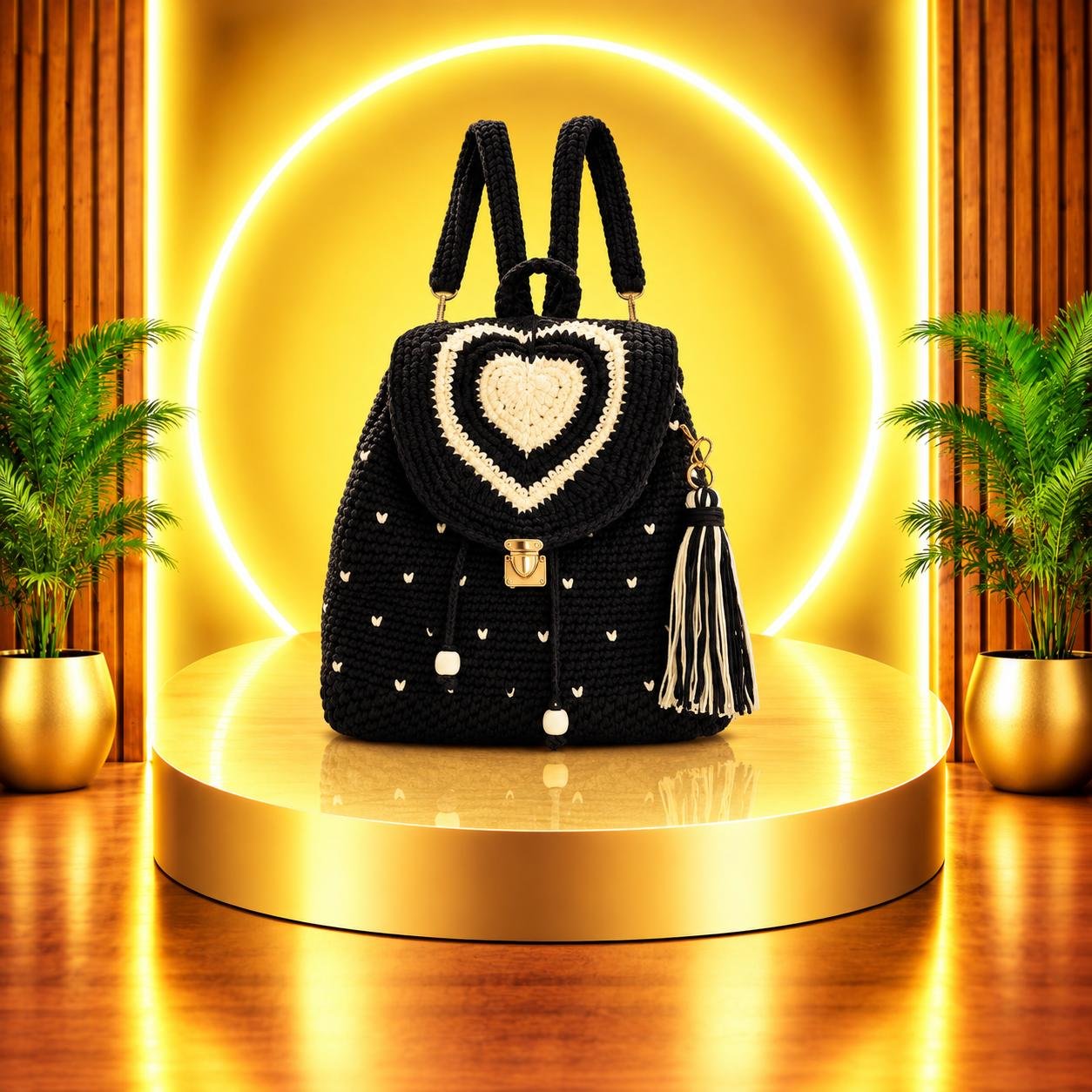 Black Heart Backpack